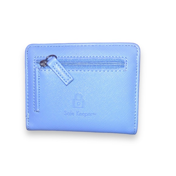 NWOT Safe Keeper Small Blue Bifold Wallet - Picture 2 of 4
